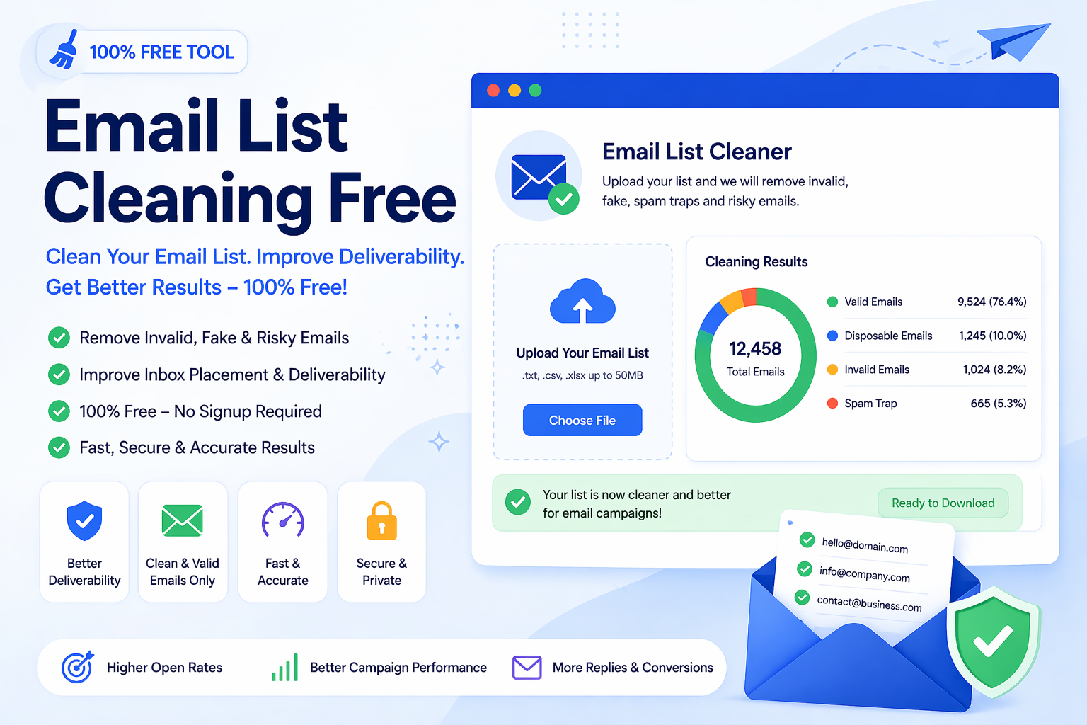 Free Email List Cleaning Tool to Improve Deliverability Fast